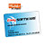 DECAdry Biglietti da visita colorati a bordo liscio angoli arrotondati - colore: ciano - 200g/mq (confezione 120 pezzi) - 1