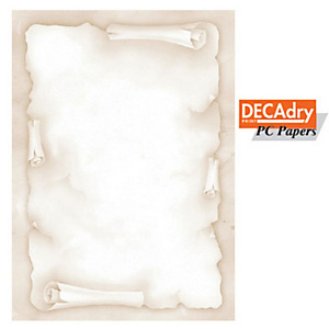 DECAdry Carta a tema A4 per fotocopie e stampe, 90 g/m², Pergamena Classica (confezione 20 fogli) DECAdry Carta a tema A4 per fotocopie e stampe, 90 g/m², Pergamena Classica (confezione 20 fogli)