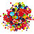 DECO Bottoni - in plastica - colori assortiti  - conf. 650 pezzi - 5