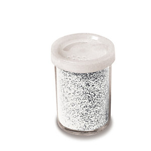 DECO Glitter flacone grana fine - 25 ml - argento