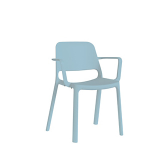Deco Sedia attesa impilabile con braccioli, Polipropilene, Azzurro Deco Sedia attesa impilabile con braccioli, Polipropilene, Azzurro