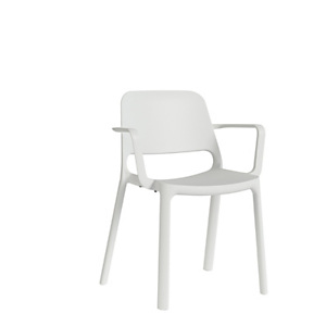 Deco Sedia attesa impilabile con braccioli, Polipropilene, Bianco Deco Sedia attesa impilabile con braccioli, Polipropilene, Bianco