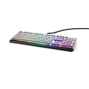 DELL Alienware AW510K, Taille réelle (100 %), Avec fil, USB, Clavier mécanique, LED RGB, Noir, Blanc AW510K-W-WW DELL Alienware AW510K, Taille réelle (100 %), Avec fil, USB, Clavier mécanique, LED RGB, Noir, Blanc AW510K-W-WW