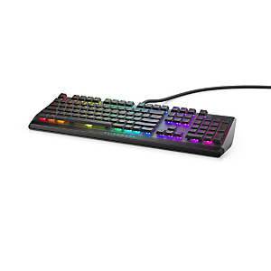 DELL Alienware AW510K, Taille réelle (100 %), Avec fil, USB, Clavier mécanique, LED RGB, Noir, Gris AW510K-G-WW DELL Alienware AW510K, Taille réelle (100 %), Avec fil, USB, Clavier mécanique, LED RGB, Noir, Gris AW510K-G-WW