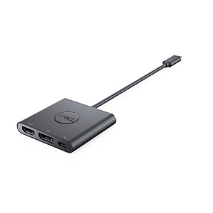 DELL DBQAUANBC070, USB 3.2 Gen 1 (3.1 Gen 1) Type-C, DisplayPort, HDMI, USB 3.2 Gen 1 (3.1 Gen 1) Type-C, Noir, 62 mm, 65 mm, 11 mm