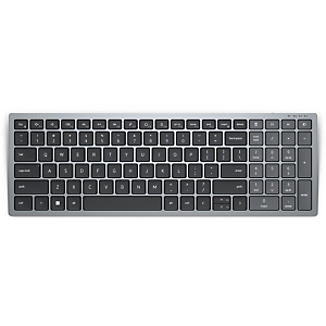 DELL KB740, Taille réelle (100 %), RF sans fil + Bluetooth, Commutateur de touche « ciseaux », AZERTY, Gris, Noir KB740-GY-R-FR DELL KB740, Taille réelle (100 %), RF sans fil + Bluetooth, Commutateur de touche « ciseaux », AZERTY, Gris, Noir KB740-GY-R-FR