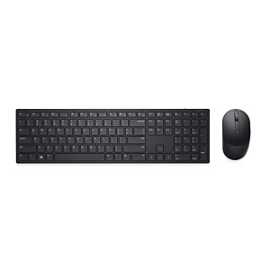 Dell Pro Wireless Keyboard and Mouse - KM5221W, Completo (100%), RF inalámbrico, QWERTY, Negro, Ratón incluido KM5221WBKB-SPN