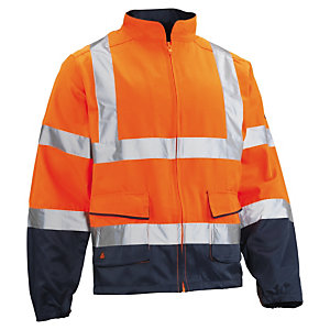 Delta Plus Veste de travail haute visibilité - Orange - Taille XL