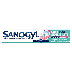 Dentifrice Sanogyl soin sensibilité, tube de 75 ml Dentifrice Sanogyl soin sensibilité, tube de 75 ml