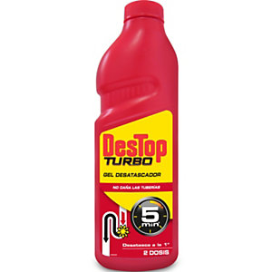 DESTOP turbo gel desatascador con lejía botella 1 l