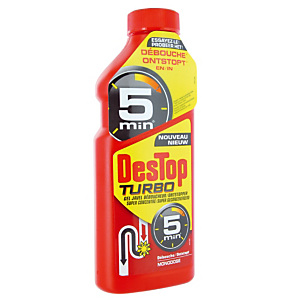 Destop Turbo ontstopper super geconcentreerd 500 ml Destop Turbo ontstopper super geconcentreerd 500 ml