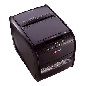 Destructeur de documents Rexel AUTO+ 60X multi-utilisateurs coupe croisée Destructeur de documents Rexel AUTO+ 60X multi-utilisateurs coupe croisée