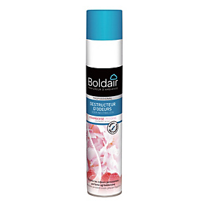 Destructeur d'odeurs parfumant Boldair framboise pivoine, aérosol de 500 ml Destructeur d'odeurs parfumant Boldair framboise pivoine, aérosol de 500 ml