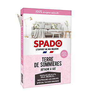 Détachant à sec Spado Terre de Sommières, boîte de 350 g Détachant à sec Spado Terre de Sommières, boîte de 350 g