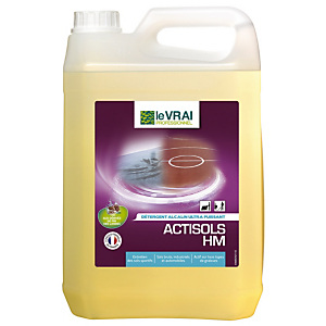 Détergent dégraissant puissant Le Vrai Actisols HM, 5 L Détergent dégraissant puissant Le Vrai Actisols HM, 5 L
