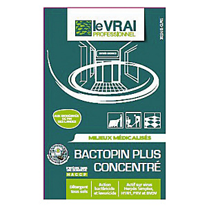 Détergent désinfectant HACCP Bactopin Plus Le Vrai, 250 doses de 20 ml Détergent désinfectant HACCP Bactopin Plus Le Vrai, 250 doses de 20 ml