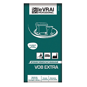 Détergent désinfectant V08 Extra Le Vrai pin des landes 50 doses de 40 ml Détergent désinfectant V08 Extra Le Vrai pin des landes 50 doses de 40 ml