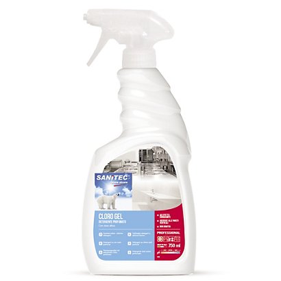 Detergente gel cloro attivo sgrassante e igienizzante