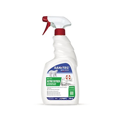 Detergente igienizzante spray con acqua ossigenata Sanitec Active Oxygen