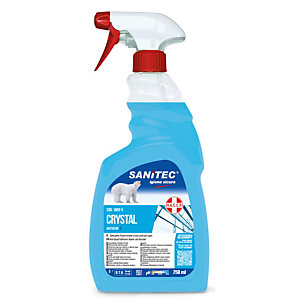 Detergente multiuso spray per vetri Sanitec CRYSTAL