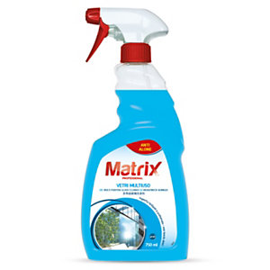 Detergente Vetri Multiuso Matrix, Flacone spray 750 ml