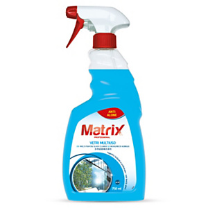 Detergente Vetri Multiuso Matrix, Flacone spray 750 ml Detergente Vetri Multiuso Matrix, Flacone spray 750 ml