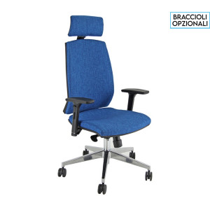 Diamante Poltrona presidenziale, Poliestere, Blu Diamante Poltrona presidenziale, Poliestere, Blu
