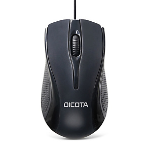 DICOTA D32011, Ambidextre, USB Type-A, 1200 DPI, Noir DICOTA D32011, Ambidextre, USB Type-A, 1200 DPI, Noir
