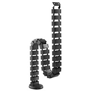 DIGITUS Chemin de câbles flexible, couleur : noir