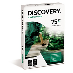 Discovery A4 75gsm White Paper 500 Sheet Reams Discovery A4 75gsm White Paper 500 Sheet Reams