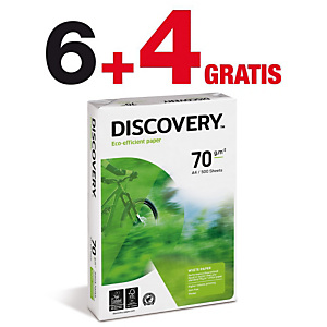 Discovery Papel Multifunción para Faxes, Fotocopiadoras, Impresoras Láser e Impresoras de Inyección de Tinta Blanco A4 70 g/m² Discovery Papel Multifunción para Faxes, Fotocopiadoras, Impresoras Láser e Impresoras de Inyección de Tinta Blanco A4 70 g/m²