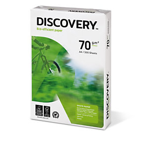 Discovery Papier A4 blanc 70g - Ramette de 500 feuilles - Lot de 5