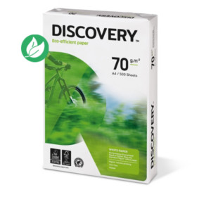 Discovery Papier A4 blanc Eco-efficient Paper - 70g - 500 feuilles - Lot de 5 ramettes