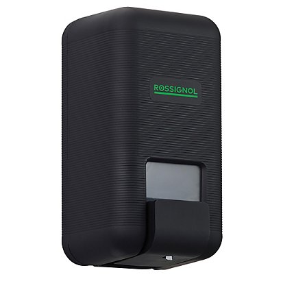 Dispenser voor vloeibare zeep 1l, 100% gerecyclede ABS - Eclipse Green, mat zwart - 1