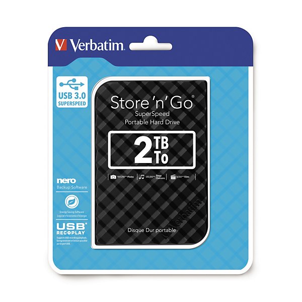 Disque dur portable externe Store 'n' Go VERBATIM - 2