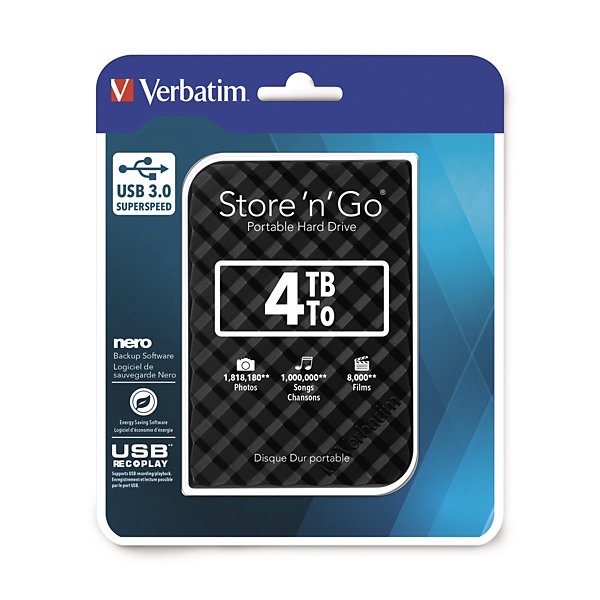 Disque dur portable externe Store 'n' Go VERBATIM - 3