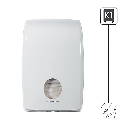Distributeur essuie-mains enchevêtrés Aquarius ABS blanc - 1