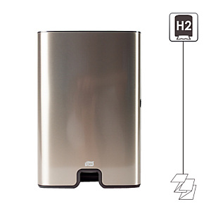 Distributeur essuie-mains enchevêtrés Tork H2 inox Distributeur essuie-mains enchevêtrés Tork H2 inox