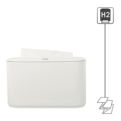 Distributeur essuie-mains portable Tork H2 blanc - 1