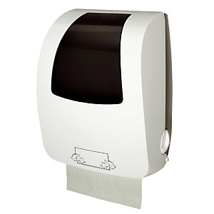Distributeur essuie-mains rouleaux semi-automatique Bernard ABS blanc