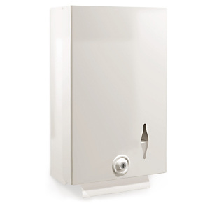 Distributeur essuie-mains métal blanc Distributeur essuie-mains métal blanc