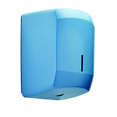 Distributeur essuie-mains à dévidage central - 450 formats - clara - bleu pastel ral 5024 - 1