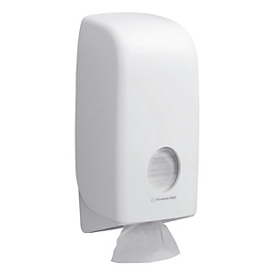 Distributeur papier toilette Aquarius ABS blanc pour paquets Distributeur papier toilette Aquarius ABS blanc pour paquets