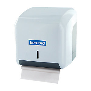 Distributeur papier toilette Bernard Mini ABS blanc-gris pour paquets