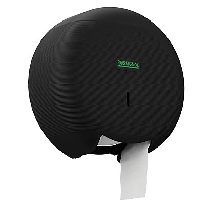 Distributeur papiers toilette 200m ø 40  - abs 100% recycle - eclipse green, noir mat - 1