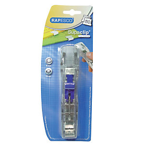 Distributeur  Supaclip® 60 Transparent Rapesco + 8 pinces en acier inoxydable