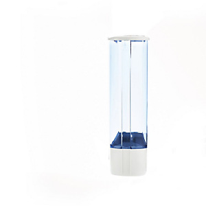 Distributore per bicchieri, Polipropilene, Capacità 50 bicchieri, Trasparente/Bianco Distributore per bicchieri, Polipropilene, Capacità 50 bicchieri, Trasparente/Bianco