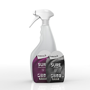 Diversey Flacone spray vuoto ricaricabile per spray detergente disinfettante e disincrostante SURE 750 ml (Confezione 6 pezzi) Diversey Flacone spray vuoto ricaricabile per spray detergente disinfettante e disincrostante SURE 750 ml (Confezione 6 pezzi)