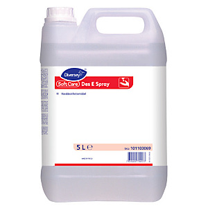 Diversey Liquido Igienizzante contro virus e batteri Soft Care DES E Spray H5, Tanica 5 l Diversey Liquido Igienizzante contro virus e batteri Soft Care DES E Spray H5, Tanica 5 l