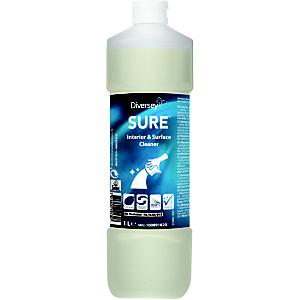Diversey SURE Interior & Surface Cleaner Detergente per interni e superfici A base vegetale Biodegradabile al 100% 1 litro Diversey SURE Interior & Surface Cleaner Detergente per interni e superfici A base vegetale Biodegradabile al 100% 1 litro